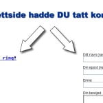 Enkelt kontaktskjema på nettsiden